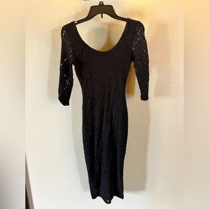 Black dress with sleeves